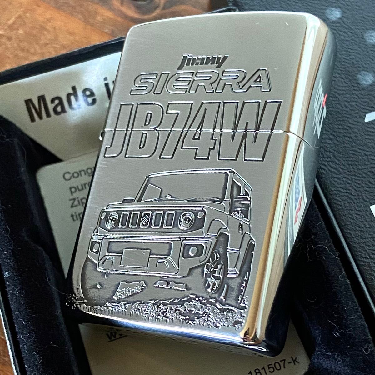 新品 Zippo ジムニーシエラ JB74W ニッケルイブシ ジッポー