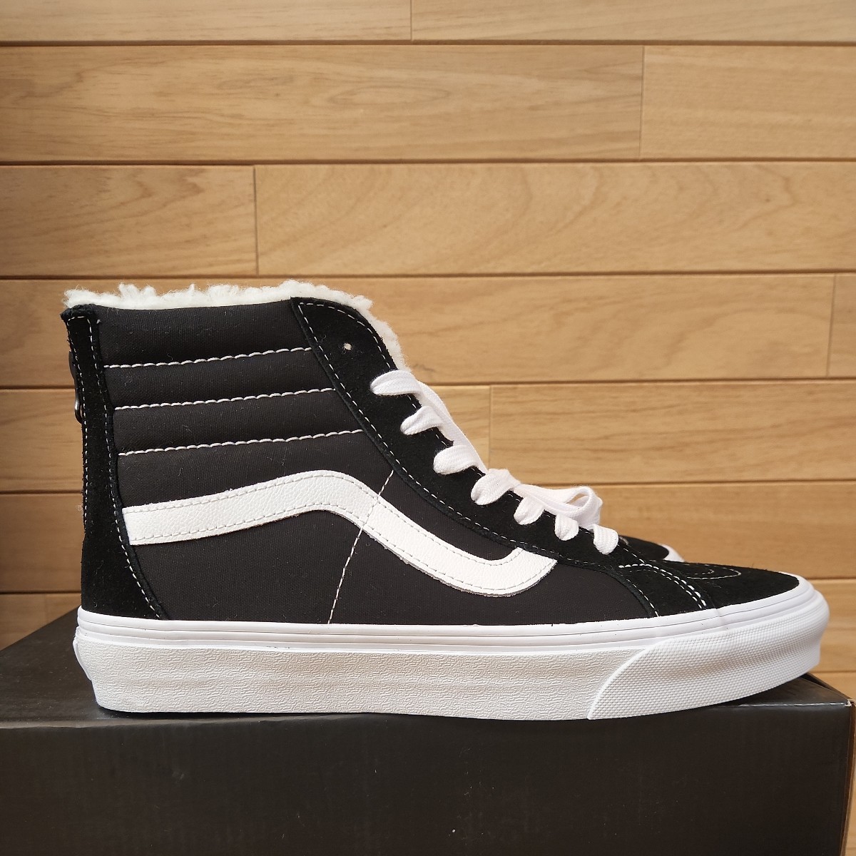 27.5cm 新品正規品 VANS バンズ SK8-HI REISSUE ZIP スケートハイ　リイシュージップ　ブラック　黒　メンズ　スニーカー_画像5