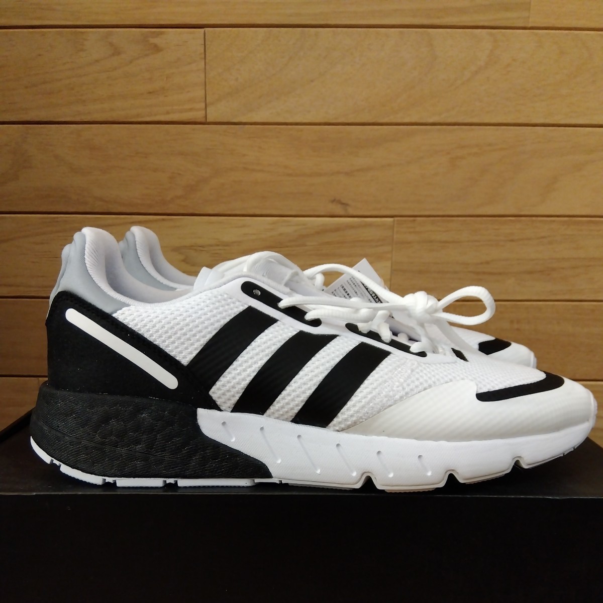 26.5cm new goods regular goods ADIDAS originals Adidas ZX1K BOOST Z X 1K boost white / black FX6510