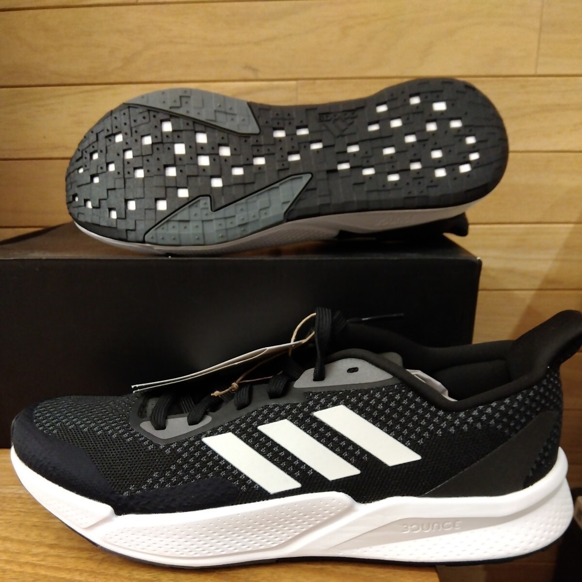 26cm 新品正規品 アディダス adidas　X9000L2Ｍ FW8070 ブラック　ホワイト　 メンズ　ランニングシューズ　スニーカー_画像2