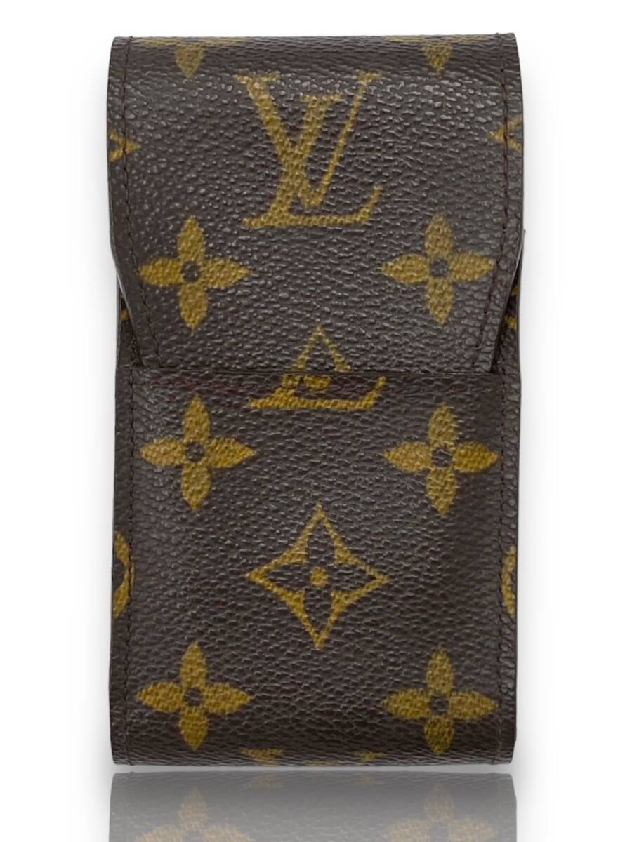 極美品 LOUIS VUITTON MONOGRAM ルイヴィトン モノグラム エテュイシガレット M63024 タバコケース 小物 Cigarette Case 喫煙グッズの画像1