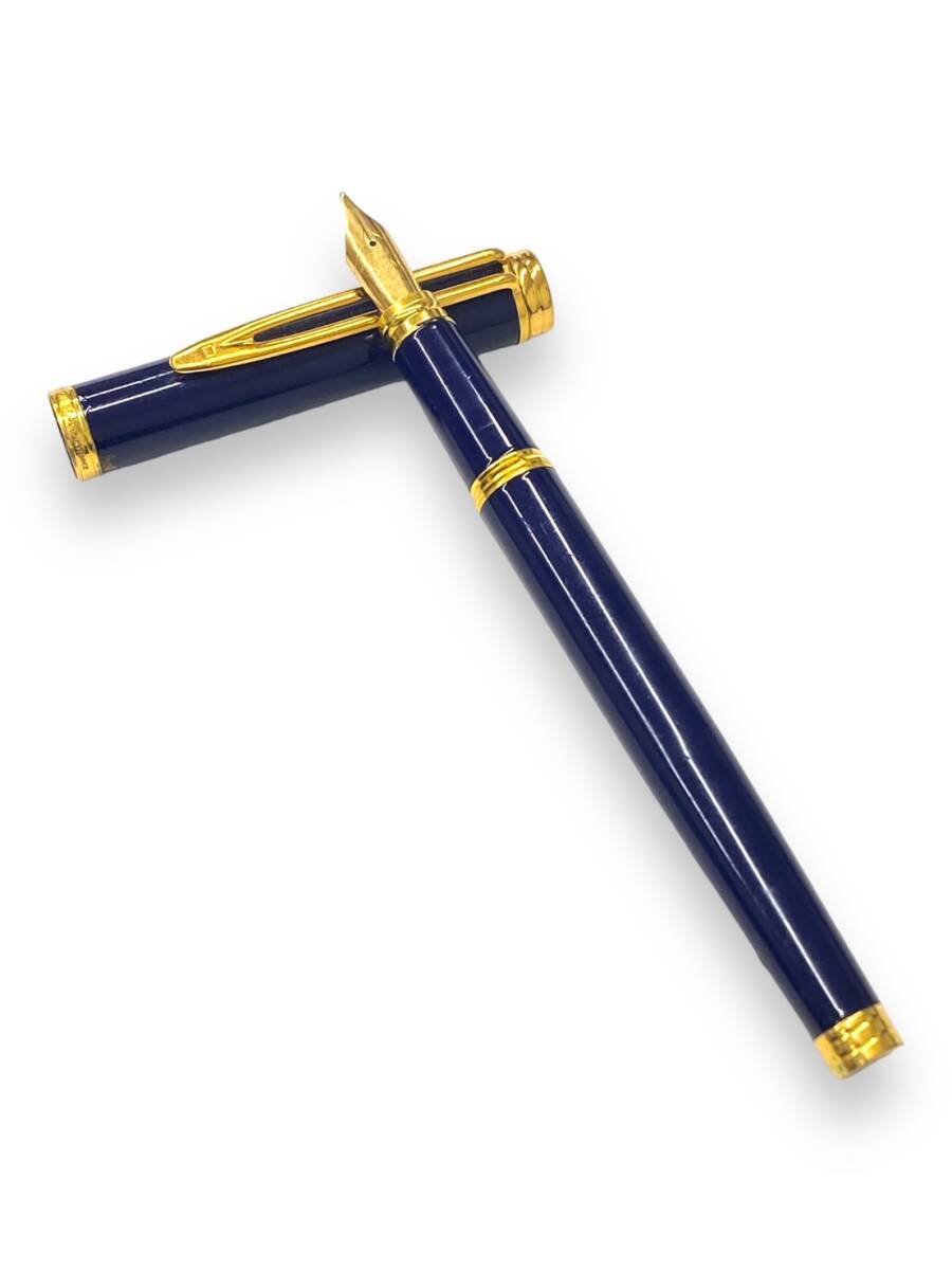 WATERMAN Waterman fountain pen Fountain Pen Made in FRANCE pen .750 18K K18 navy × Gold ink none writing implements stationery 