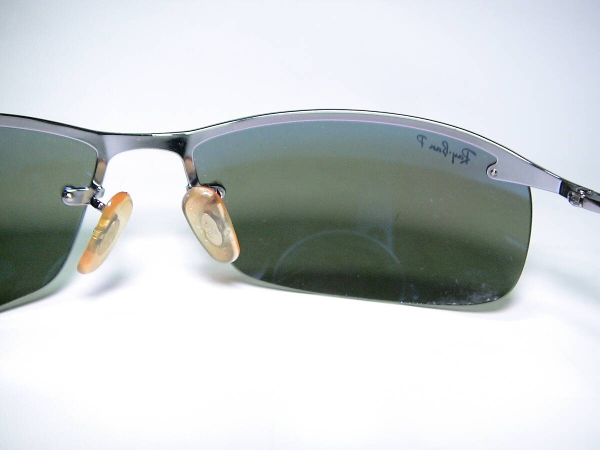 RayBan レイバン 偏光レンズ　RB3183 004/9A 63□15 3P ポラライズド　サングラス 中古　送料￥300_画像9