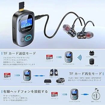 トランスミッター & レシーバー 送信機＆受信機& ハンズフリー通話