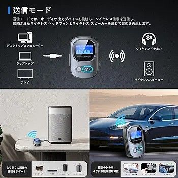 トランスミッター & レシーバー 送信機＆受信機& ハンズフリー通話