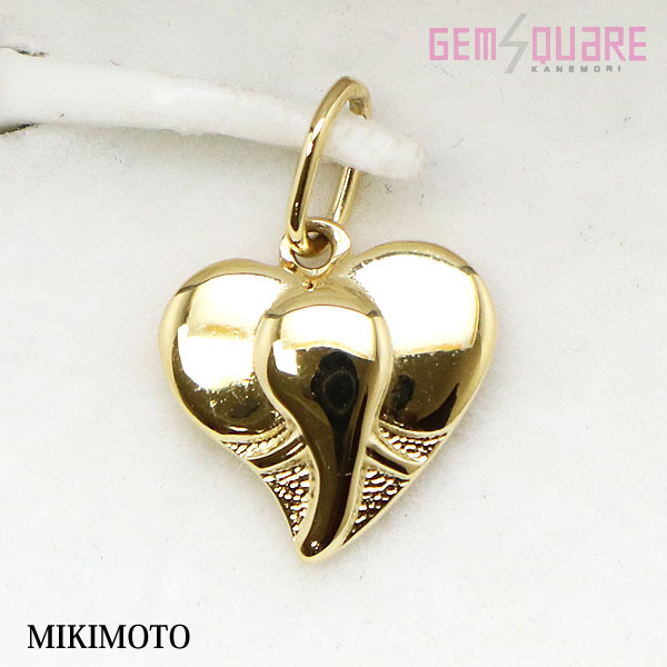 【値下げ】 ネックレストップ 象モチーフ ミキモト 【値下げ交渉可】MIKIMOTO 0.98g 仕上げ済【質屋出店】 K18YG イエローゴールド