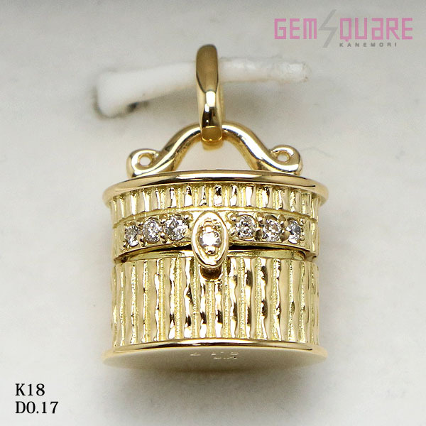 人気新品 ダイヤモンド 【値下げ交渉可】K18YG ネックレストップ 仕上げ済 5.65g D0.17 デザインヘッド バニティモチーフ ダイヤモンド