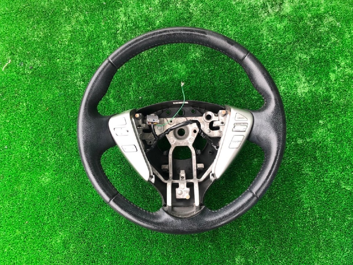 H27 year 26 series Serena (HFC26) latter term steering gear / steering wheel leather secondhand goods prompt decision 292700 240227 TK in car stock 