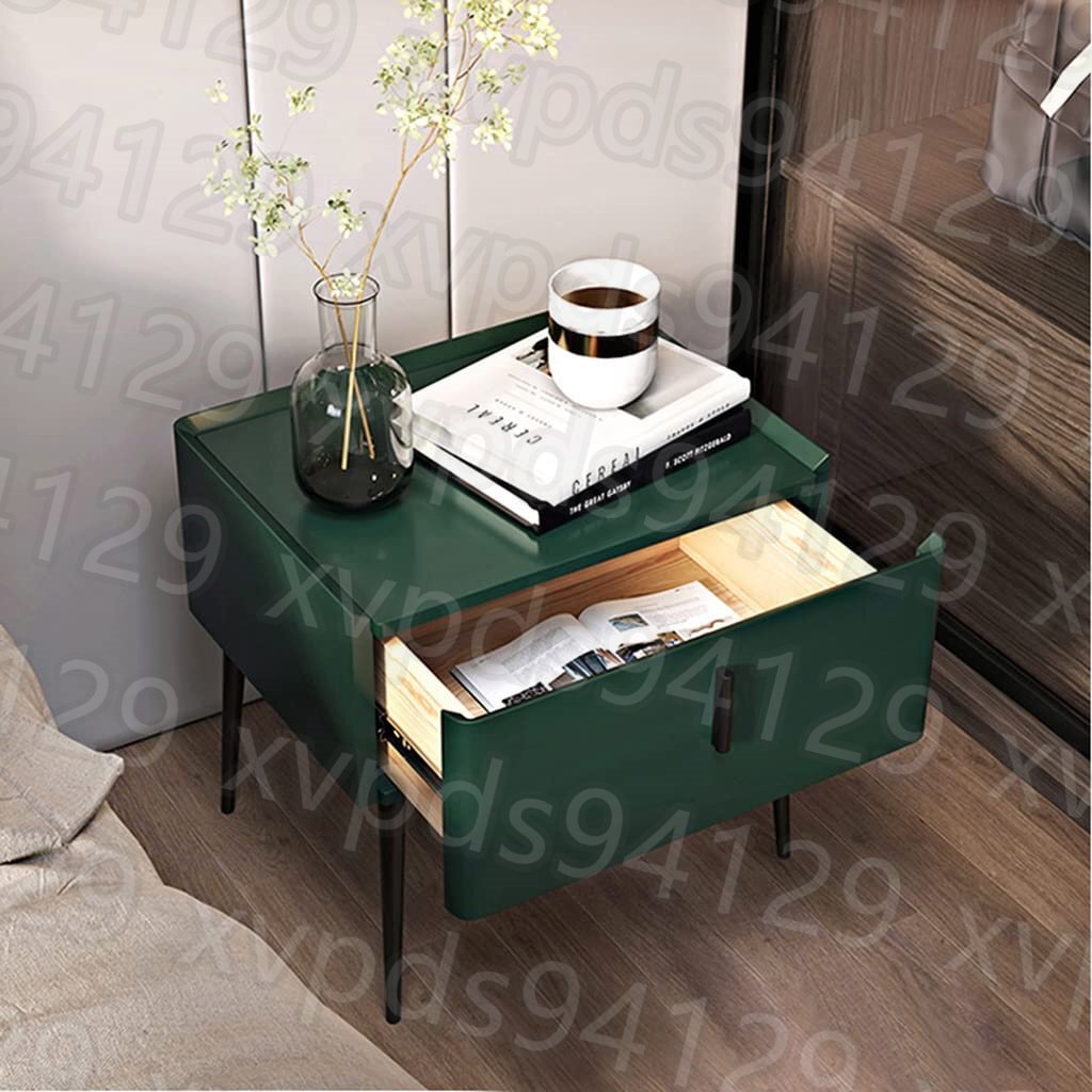ナイトテーブル ベッドサイドテーブル おしゃれ サイドテーブル 現代のシンプルなスタイル 幅50*奥行40*高さ50cm 引き出し付き_画像1