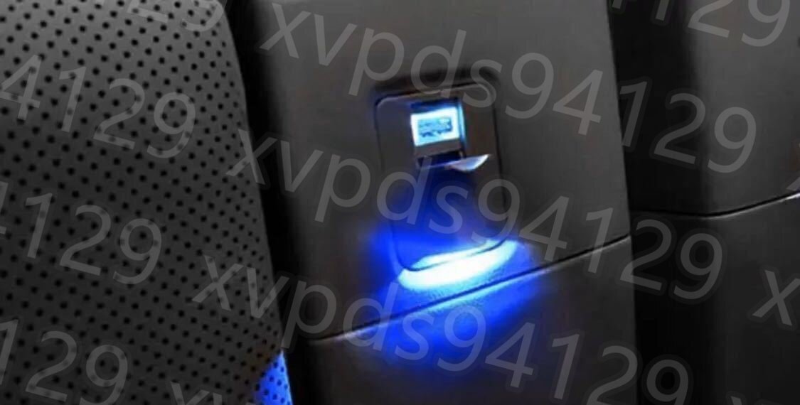 アルファード ヴェルファイア30系 増設USBポート パーツ フタ付き 青LED付き 車用品 内装 右一つ 黒とベージュ選択 368_画像3