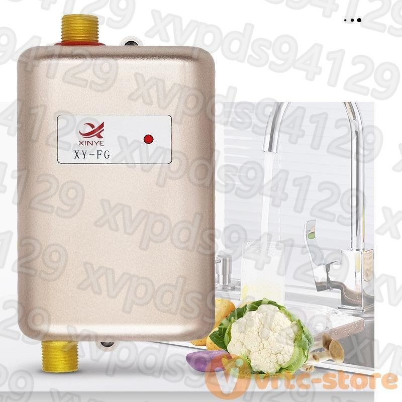 電気給湯器 電気タンクレス 温水器 ミニ 電気給湯器 ウォーターヒーター 110V 3000W 30-45℃ 温水ヒーター 高効率 操作簡単 LED表示灯付き_画像4