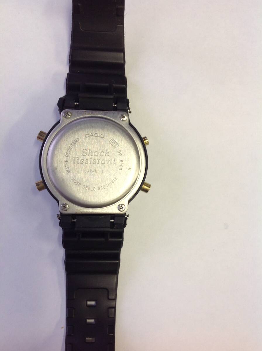 CASIO カシオ G-SHOCK Gショック DW-6100 デジタル クオーツ メンズ 腕時計　ジャンク品_画像4
