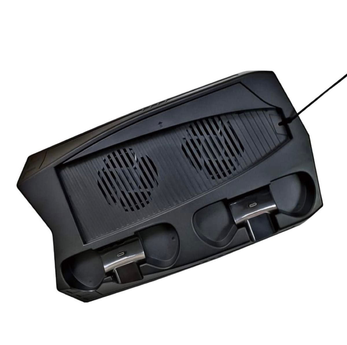 PS5 マルチスタンド 新品　コントローラー充電　本体冷却ファン　USBポート