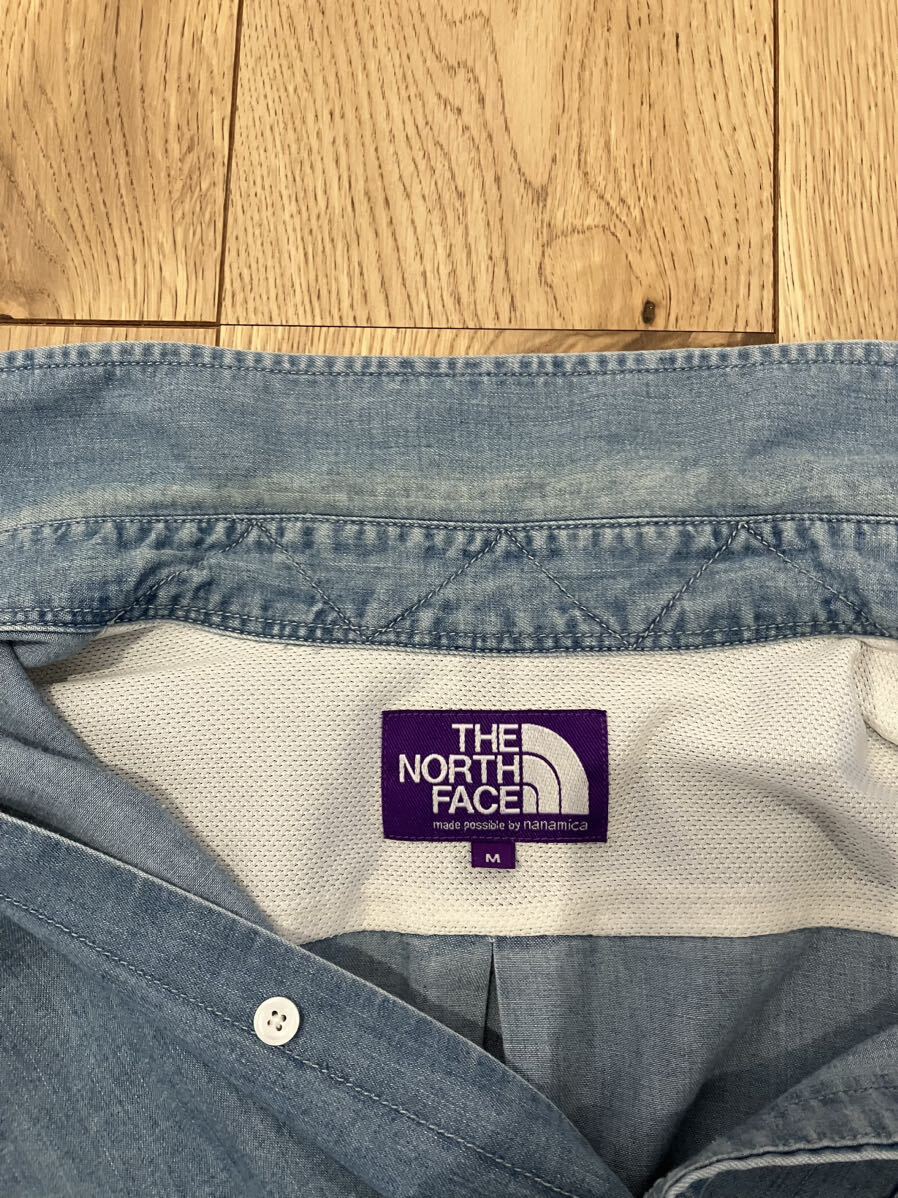 ザノースフェイス ノースフェイス パープルレーベル　THE NORTH FACE PURPLE LABEL ナナミカ nanamica シャンブレーシャツ ボタンダウン_画像7