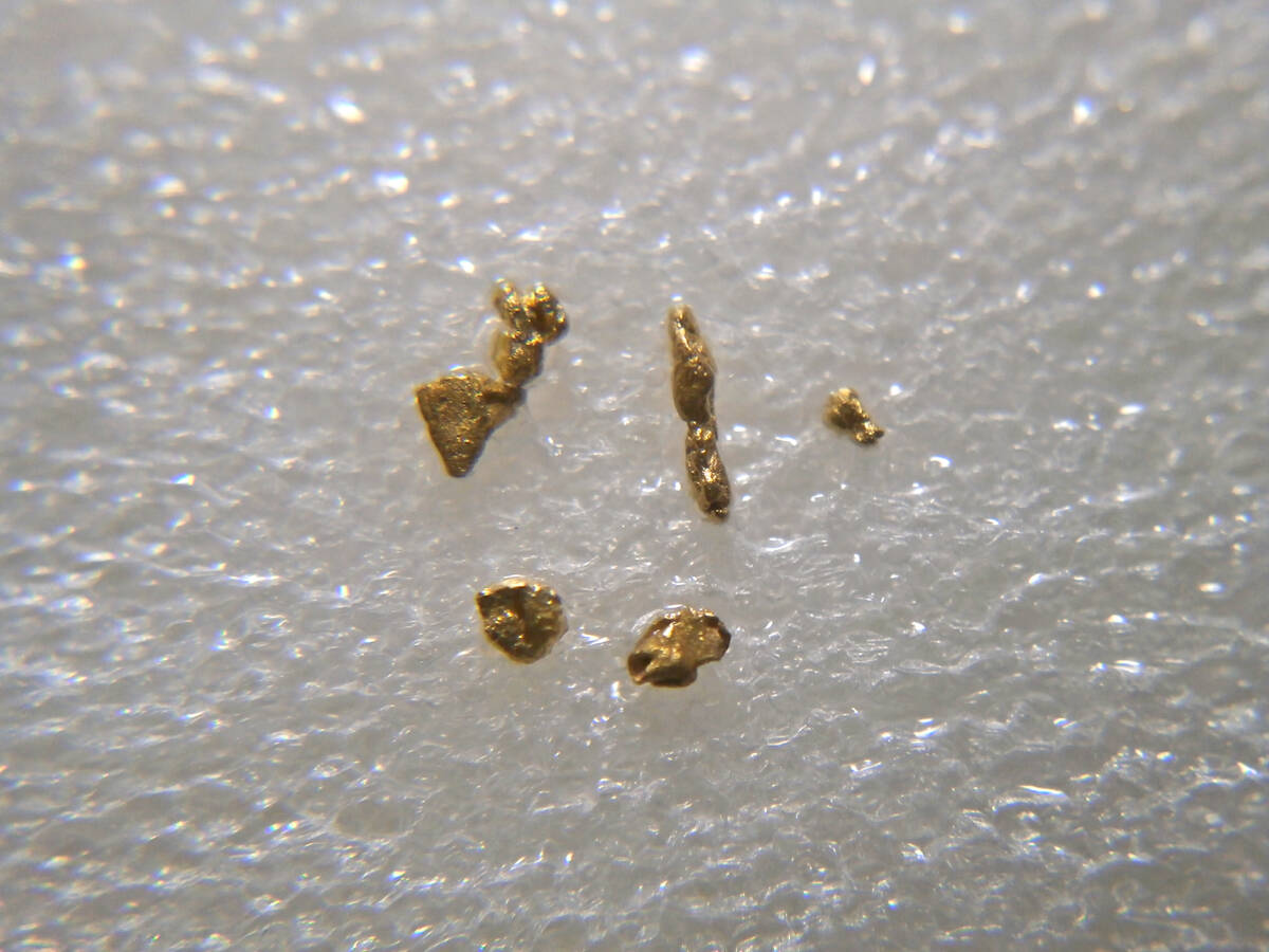 天然鉱物標本 砂金(ゴールド) プラケース入(2)の画像4