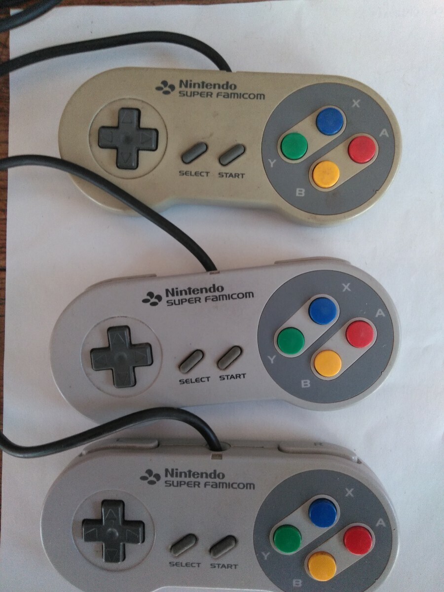 [1 jpy start ][.. set ]* Super Famicom controller * 3 piece set *NINTENDO * nintendo * Hsu fami