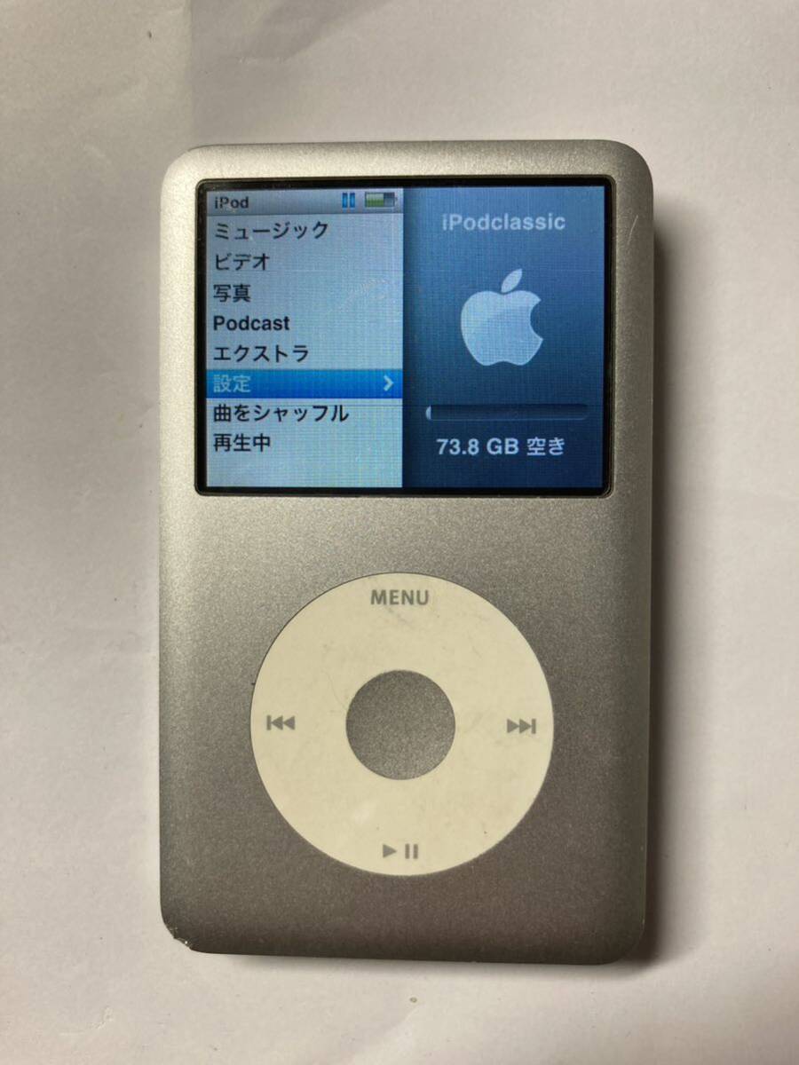 iPod classic 80GB 新品バッテリー交換済 iTunes同期動作確認済み左右音出しOKの画像2