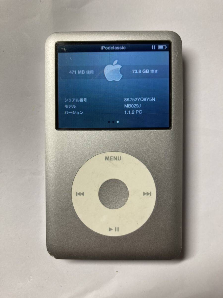 iPod classic 80GB 新品バッテリー交換済 iTunes同期動作確認済み左右音出しOKの画像4