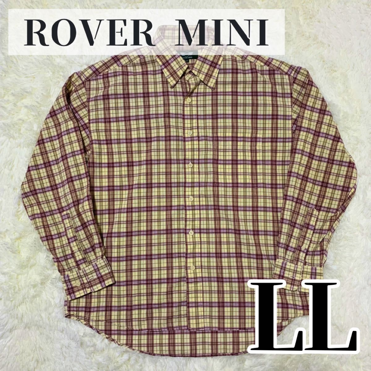【美品】 LLサイズ フランネル ボタンシャツ ROVER MINI ミニ ネルシャツ シャツ チェック柄