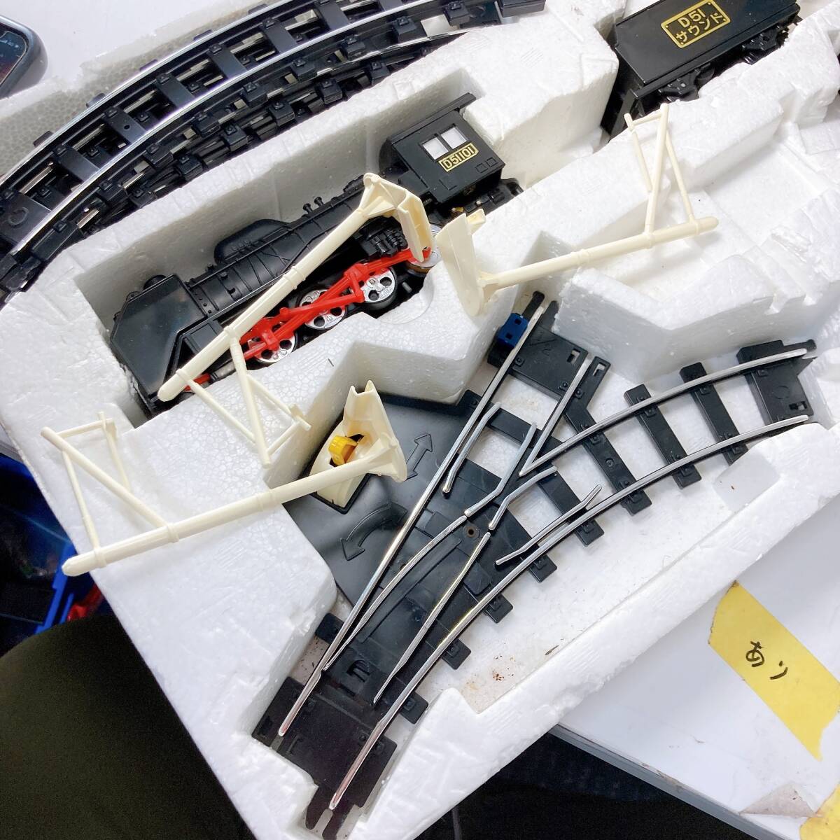 【ジャンク】スーパーレール 前照灯付 サウンドD‐51セット TOMY SUPER RAIL BLACKの画像2