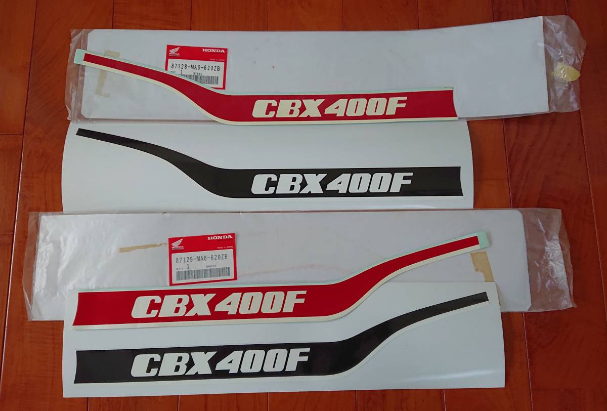 送料無料 CBX400F 1型 赤/白 サイドカウルラインステッカー左右 送料無料 CBX400F 1型 赤/白 サイドカウルラインステッカー左右
