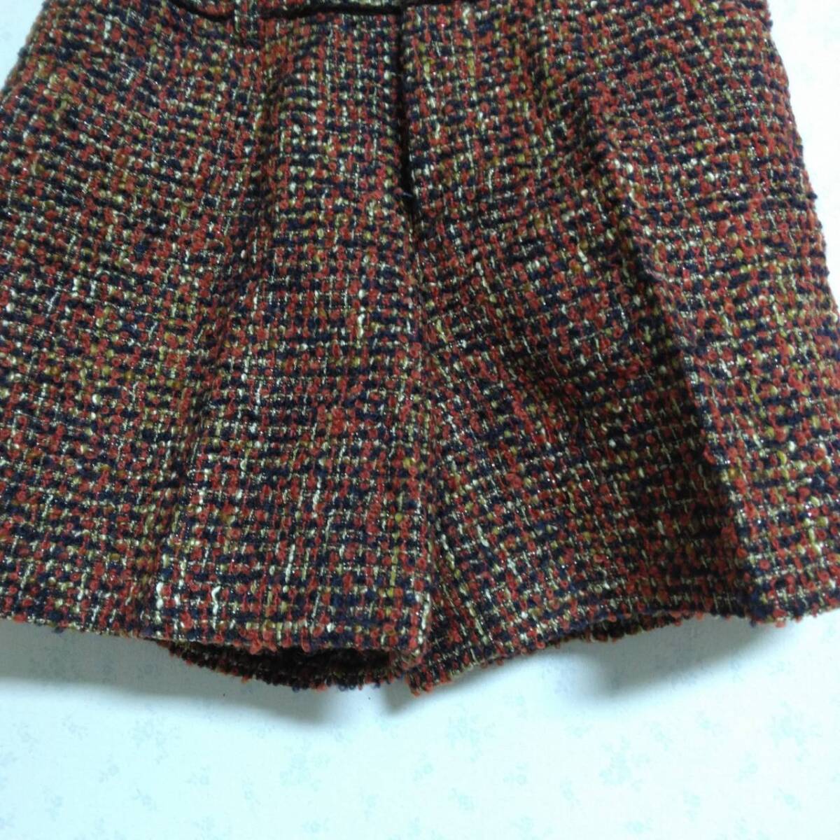 a94 superior article UNTITLED Untitled ( stock ) world knitted short pants brown group size 1 wool acrylic fiber USED old clothes made in Japan lady's 