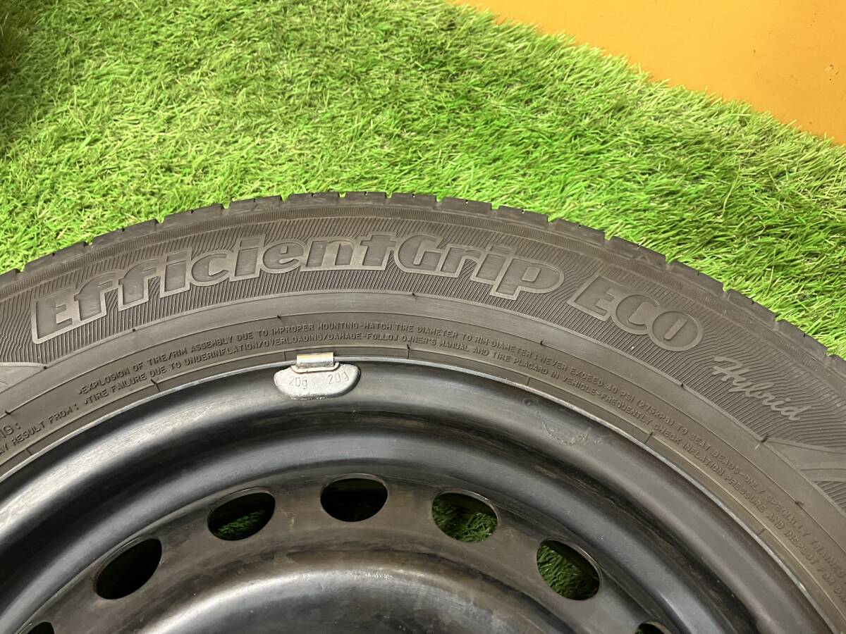 【長野発★N252★溝有り!!】グッドイヤー エフィシェントグリップ 195/65R15 / スチール 5.5×15 5/114.3 ４本セット 夏タイヤ 格安☆売切_画像3