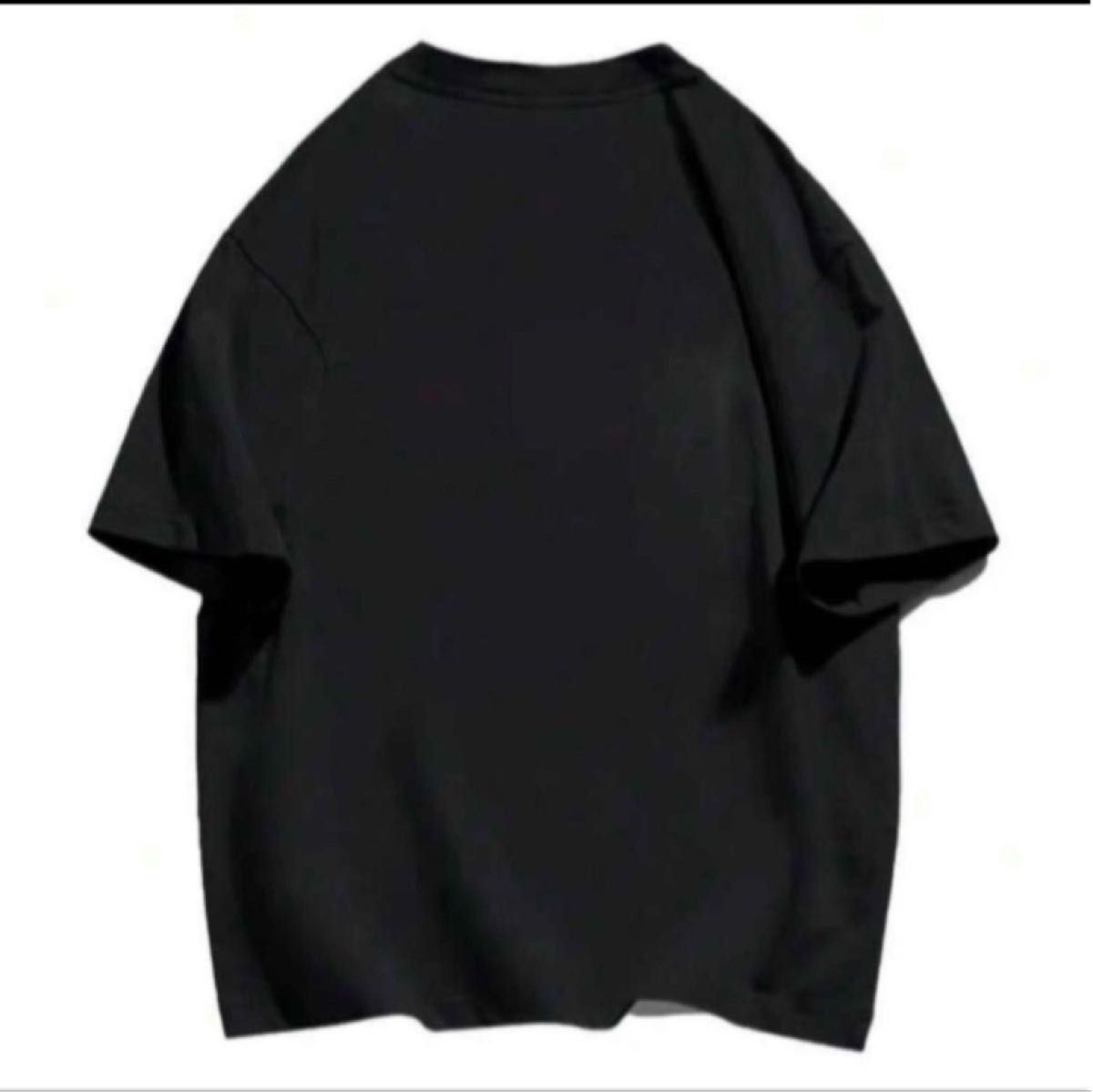 新品　レディース　半袖Tシャツ　ブラック　3XL 4L オーバーサイズ　ロゴ　韓国風オーバーサイズ　ゆったり大きいサイズ　男女