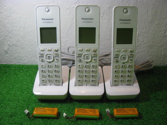 KA3858/電話機子機 3台/Panasonic KX-FKD404_画像1