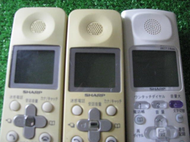 KA3994/電話機子機 3台/SHARP JD-KS17 2台 JD-KS210の画像2