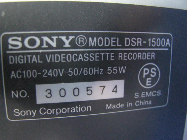 KA4095/DVCAMレコーダー/SONY DSR-1500A_画像7