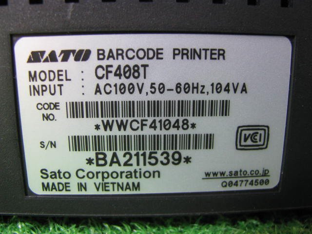 o1658/ラベルプリンター/SATO CF408Tの画像9