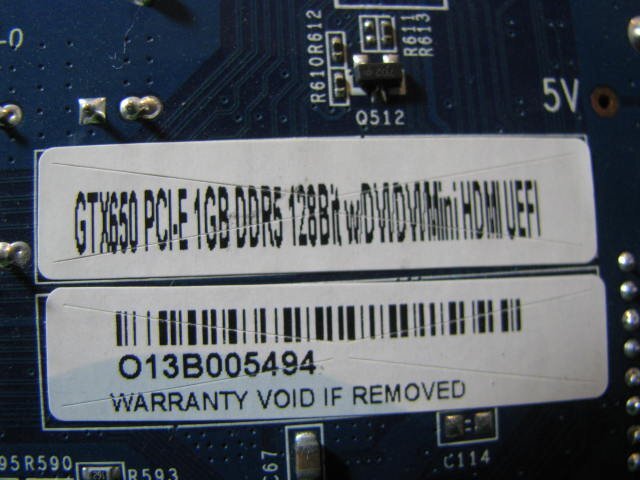 KA4366/グラフィックカード 2個/NVIDIA GTX650,メーカー不明 GTX650の画像10