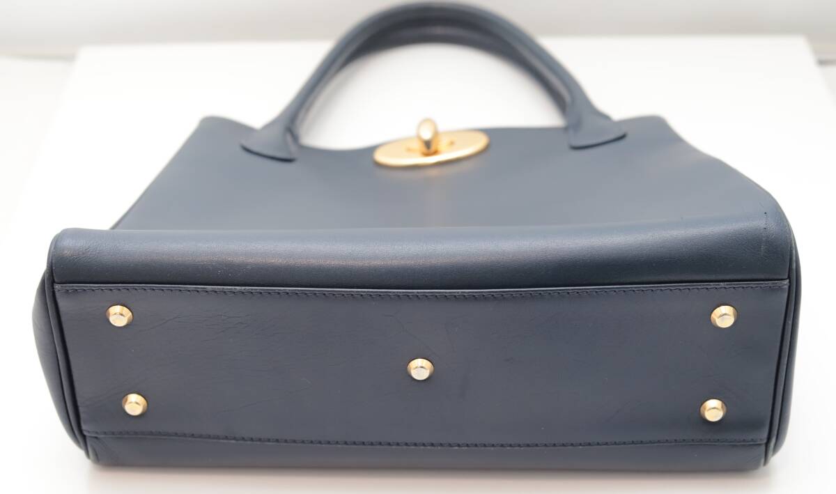  finest quality beautiful goods .. leather ..HAMANO is ma flea car retro waMicare-troyes bag formal Royal model navy 