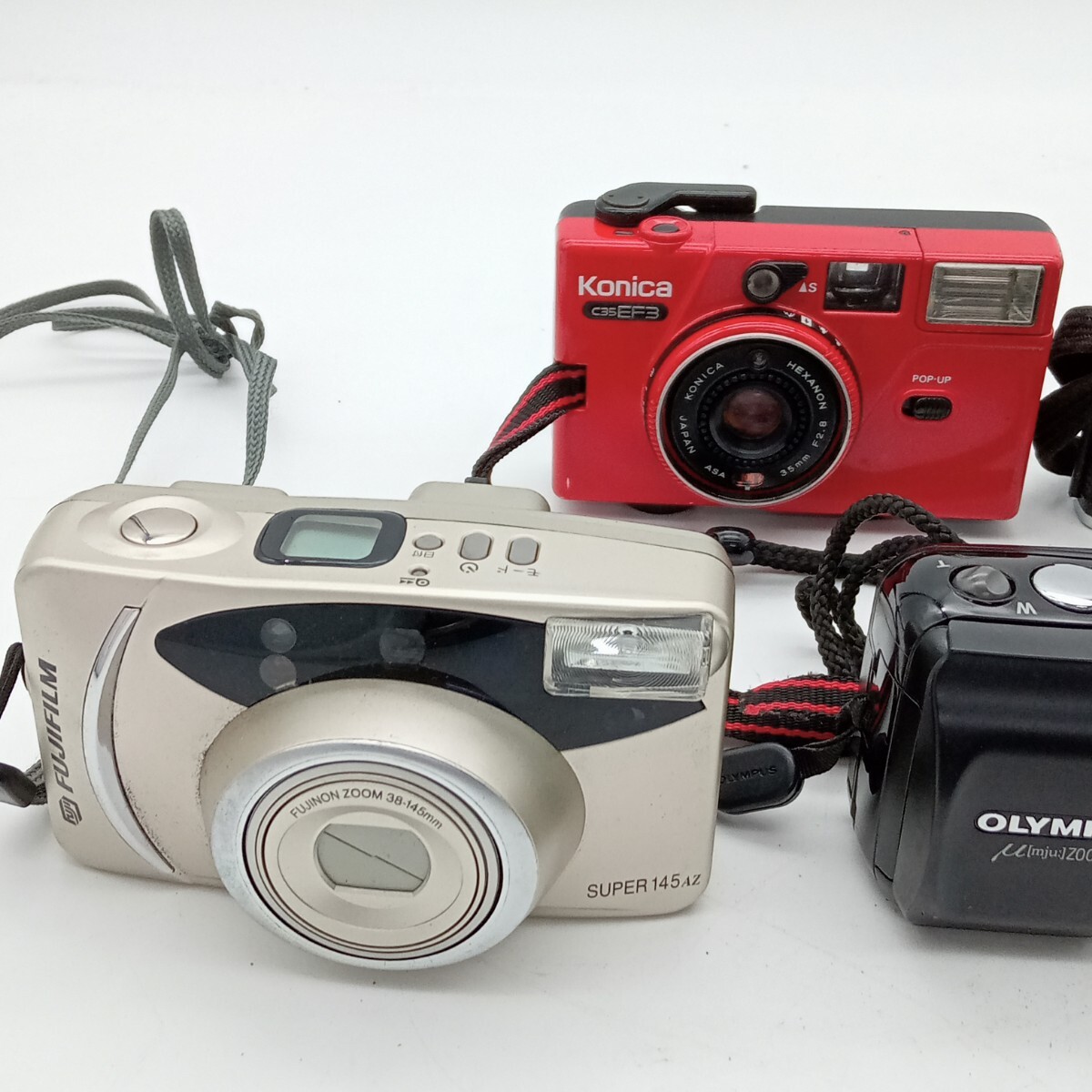 杉本2月No.132 カメラ OLYMPUS PENTAX Konica JVCケンウッド 他 まとめて フィルムカメラ コンパクトカメラ _画像2