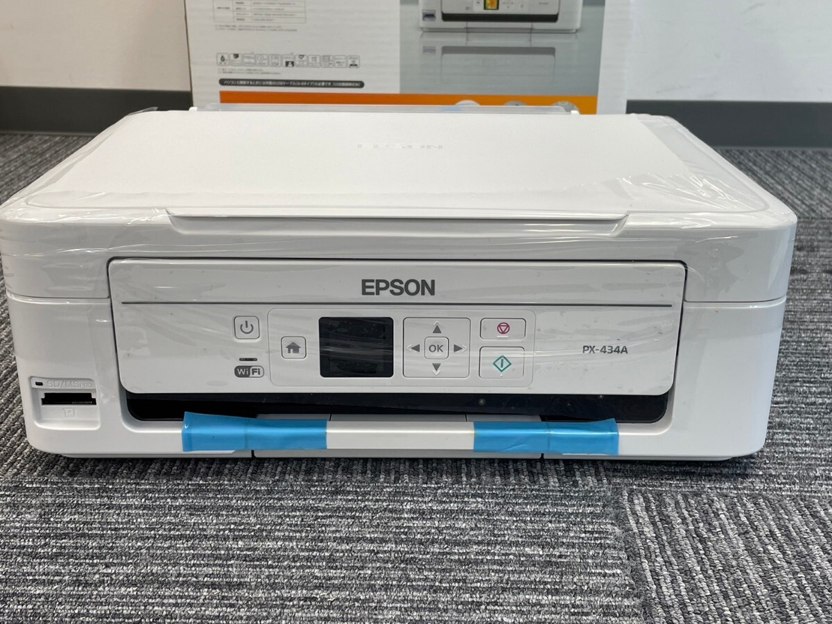 杉本2月No.104 未使用品 プリンター EPSON エプソン PX-434A 動作未確認 箱・その他備品付き インクジェットプリンター Colorio_画像3