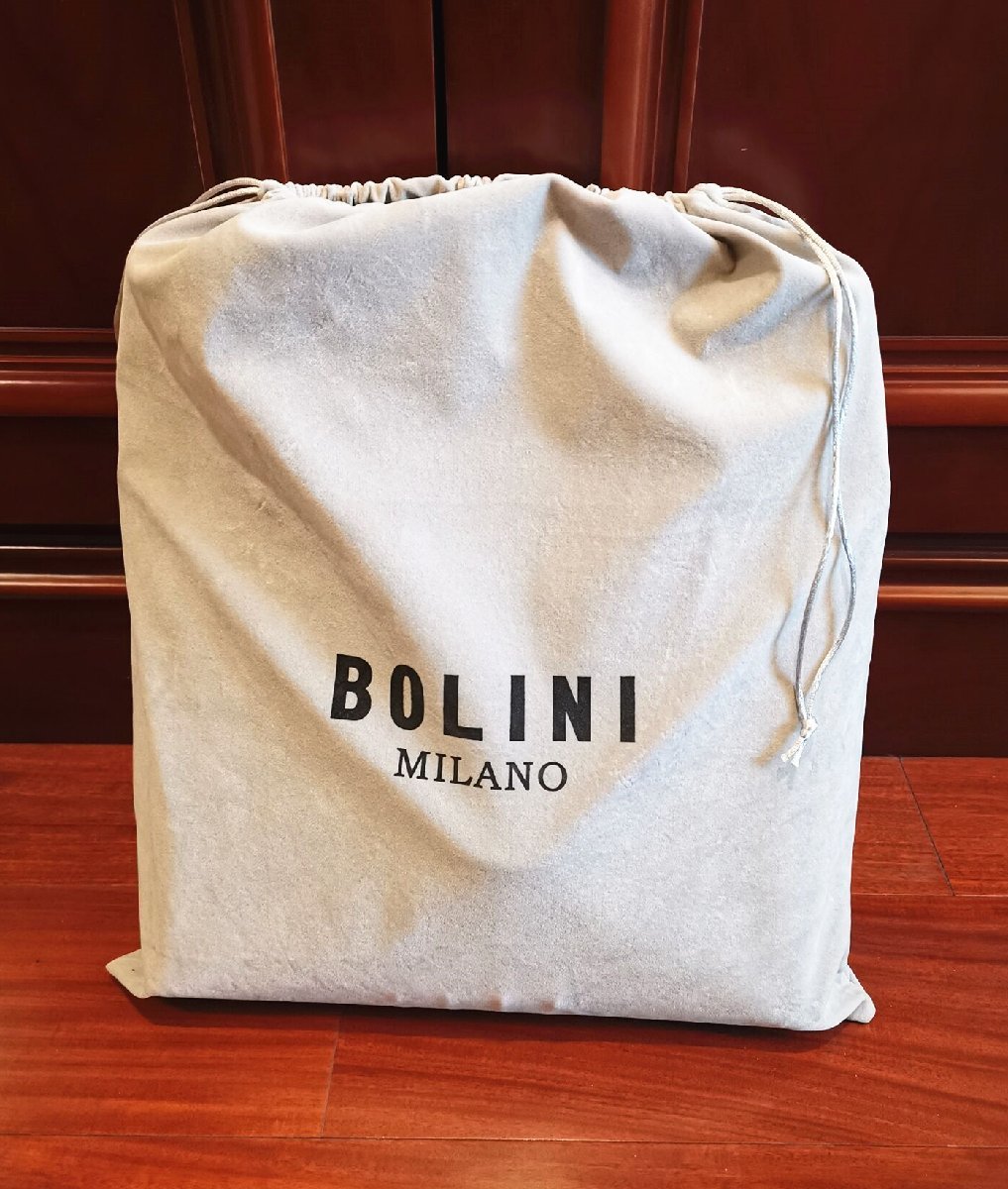 最上級逸品※定価18万◆イタリア・ミラノ発*BOLINI/ボリニ・最上級牛革・クロコダイル*トートバッグ/紺_画像9