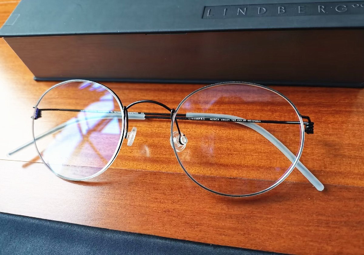 最高峰メガネ※定価7万※デンマーク製*LINDBERG・リンドバーグ MORTEN AIR TITANIUM※医療用チタン使用・セレブ愛用・メガネフレーム/黒_画像5