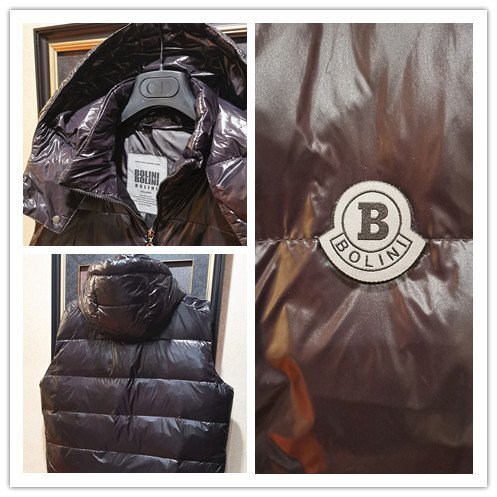  top class 8 ten thousand *EU made * Italy * milano departure *BOLINI* premium line *designer* protection against cold * with a hood .* down vest * Italy 50/XL size * black 