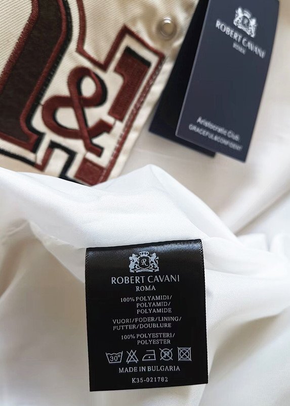 限定品※定価8万◆イタリア・ローマ発*ROBERT CAVANI/ロベルトカバーニ・m&m's*豪華刺繍・ワッペン・スタジアムジャンパー/XXXLサイズ_画像7