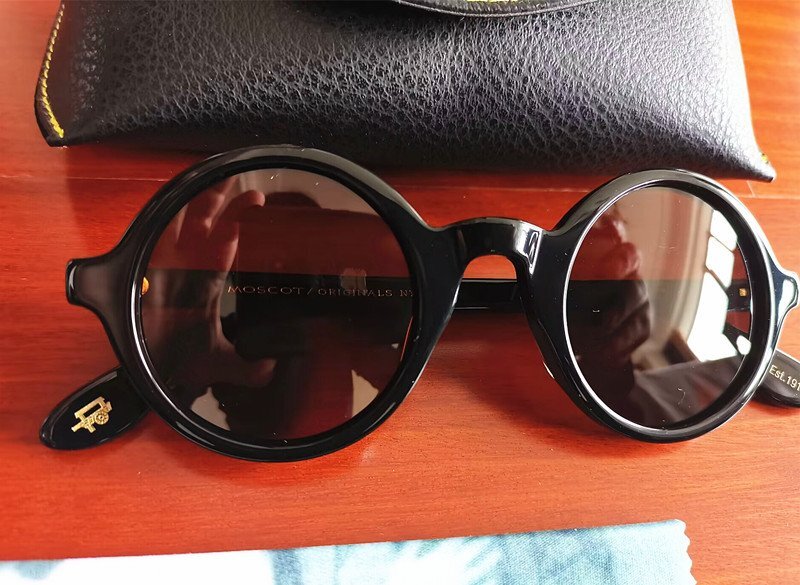  masterpiece model * new goods * MOSCOT ZOLMANzo Le Mans circle . glasses * sunglasses * Celeb favorite model * black 