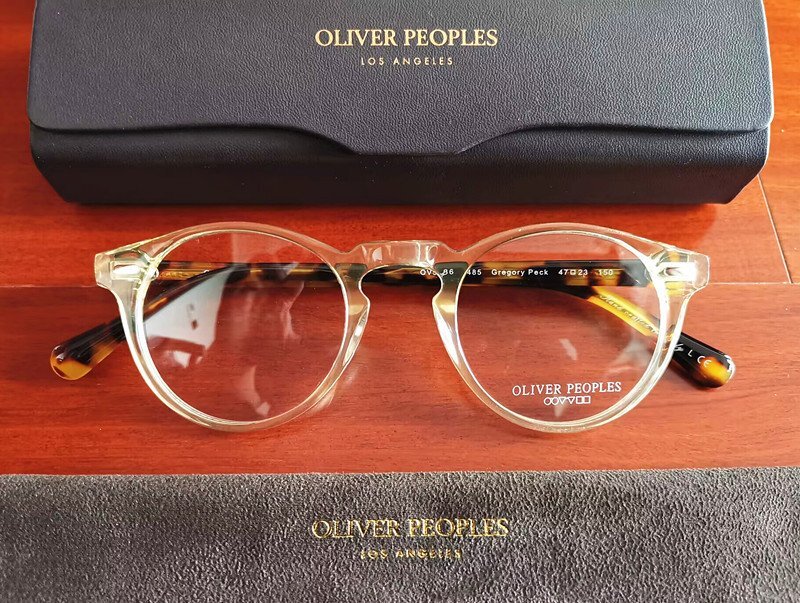 伝説のモデル*イタリア製★「OLIVER PEOPLES/オリバーピープルズ」・GREGORY PECK -OV5186 ボストン・メガネフレーム /鼈甲/クリア眼鏡の画像3