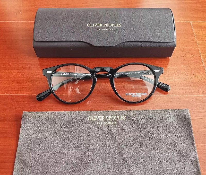 高級*イタリア製★「OLIVER PEOPLES/オリバーピープルズ」伝説の大人気作・OV5186・ボストン・メガネフレーム・黒_画像1