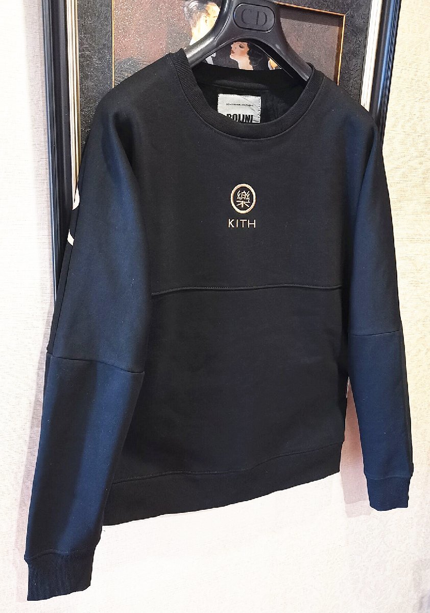 最高級*定価5万★ポルトガル製※限定品◆イタリア・ミラノ発*BOLINI*KITH designer・豪華刺繍※トレーナー/46/Mサイズ_画像8