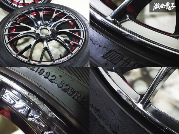 ●Weds Sports ウェッズスポーツ SA-20R 18インチ 7.5J +45 PCD114.3 5穴 ホイール 4本セット タイヤ付き レヴォーグ インプレッサ WRX_画像6