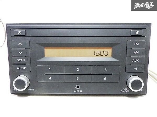  with guarantee Nissan original 2DIN AM FM radio tuner deck body only B8019-89950 HS-T0382 Note Serena Dayz Latio and so on 