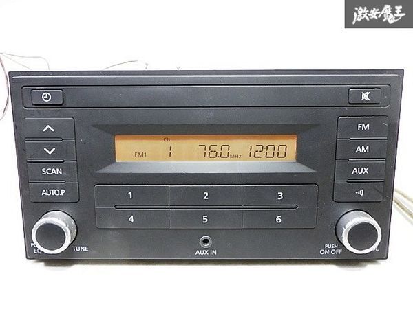  with guarantee Nissan original 2DIN AM FM radio tuner deck body only B8019-89950 HS-T0382 Note Serena Dayz Latio and so on 
