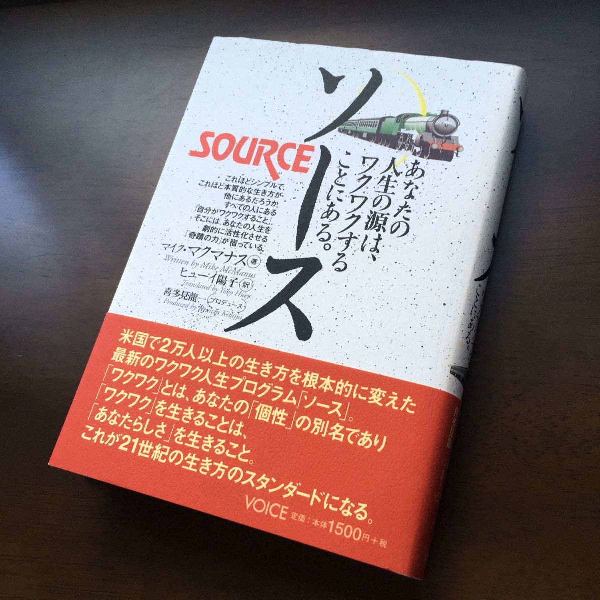 ソース　あなたの人生の源は、ワクワクすることにある。 マイク・マクマナス／著　ヒューイ陽子／訳