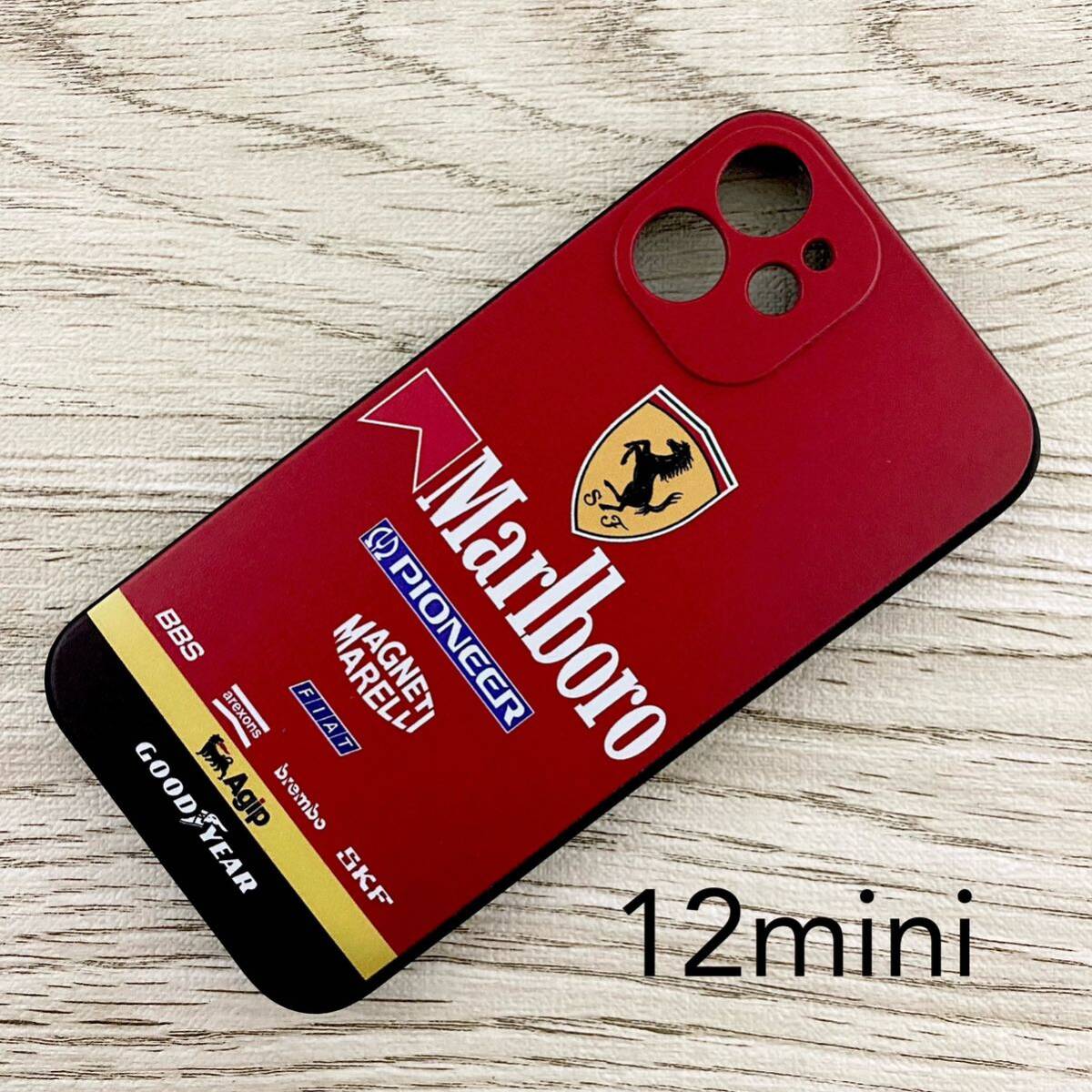  Maar BORO Ferrari iPhone 12 mini case F1 Ferrari Marlboro Prost areji Schumacher smartphone 