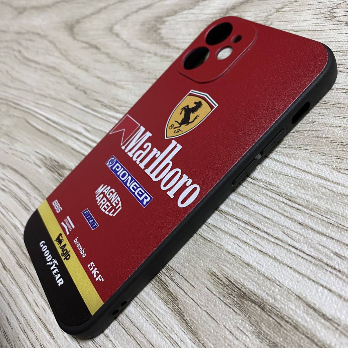 マールボロ フェラーリ iPhone 12 mini ケース F1 Ferrari マルボロ プロスト アレジ シューマッハ スマホ
